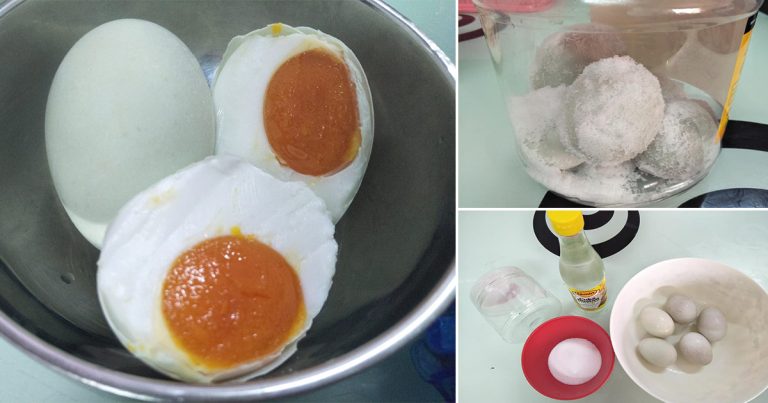 Cara Mudah Buat Telur Masin, Cuma Guna Cuka & Garam. Tiada Dah Tanah Liat Hitam!