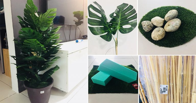 DIY Pokok Hiasan Cantikkan Ruang. Buat Sendiri, Modal Cuma RM24!