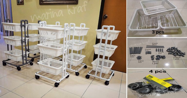 Buat Sendiri Troli Ala Ikea. Modal Tak Banyak, Ikut Suka Nak Buat Berapa Tingkat!