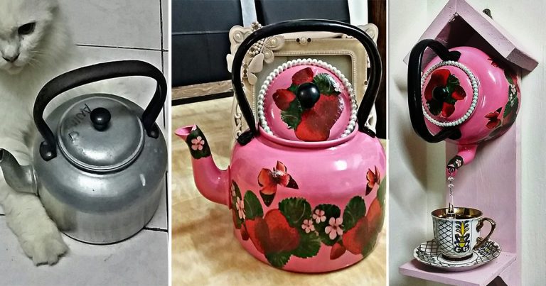 Cerek Lama Jangan Dibuang, Boleh Ubah Jadi Hiasan Dinding Macam Ni!