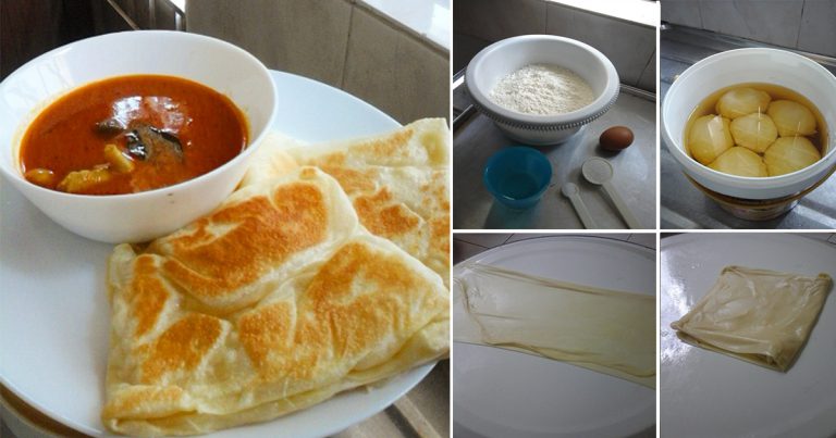 Step By Step Buat Sendiri Roti Canai Di Rumah, Rasanya Macam Makan Kedai Mamak