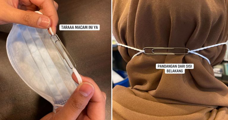 Cara Kreatif Pakai ‘Ear Loop Mask’ Untuk Wanita Bertudung!