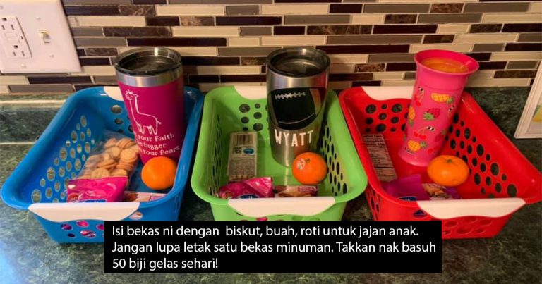 Setiap Anak Satu Bekas! Idea Bernas Ibu Ini Berjaya Kawal Anak Yang Asyik Nak Makan Tak Kira Waktu!
