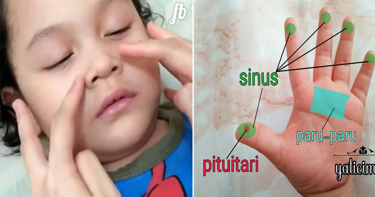 Teknik Urutan Mudah Untuk Redakan Bayi Dengan Masalah Selesema, Hingus Meleleh & Hidung Tersumbat