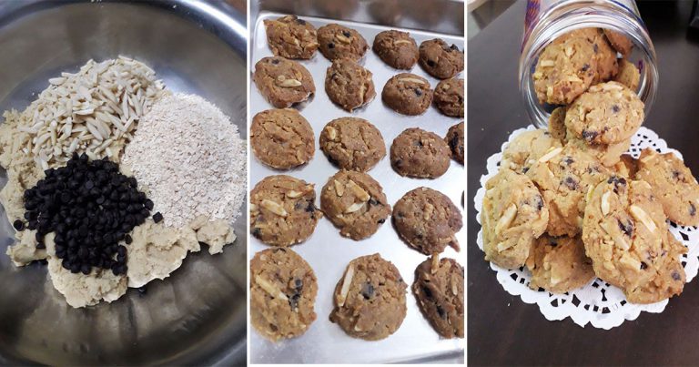 Homemade Honey Almond Cookies Yang Ranggup & Sedap. Resipi Mudah Ikut Sukatan Cawan