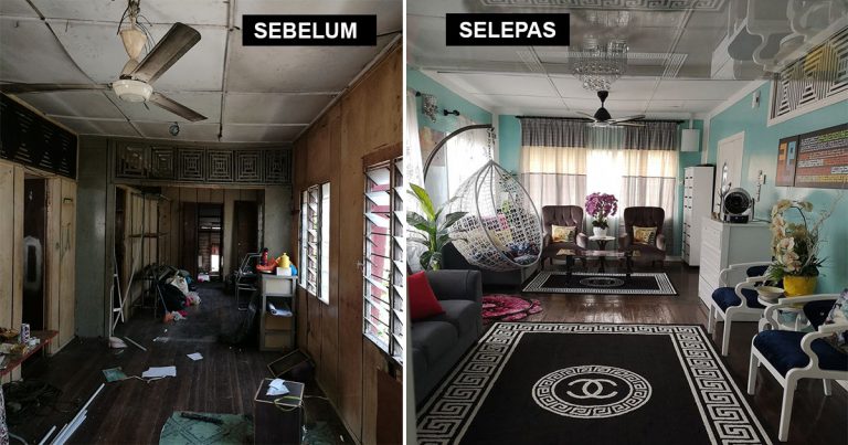 Makeover Rumah Selepas Rosak Angkara Penyewa, Hasilnya Rumah Papan Jadi Macam Kondo