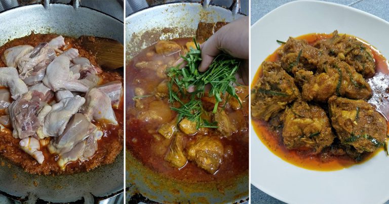 Step By Step Lengkap Cara Masak Rendang Ayam. Confirm Menjadi & Sedap