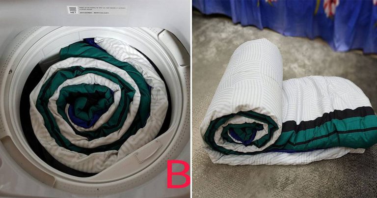 Cara Basuh Comforter/Toto Guna Mesin Basuh Di Rumah. Pastikan Gulung Ikut Teknik Ini