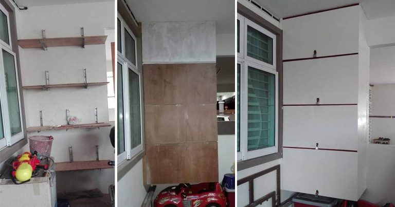 DIY Stor Depan Rumah Untuk Simpan Barang. Mudah, Tak Perlu Skill Bertukang Sangat Pun