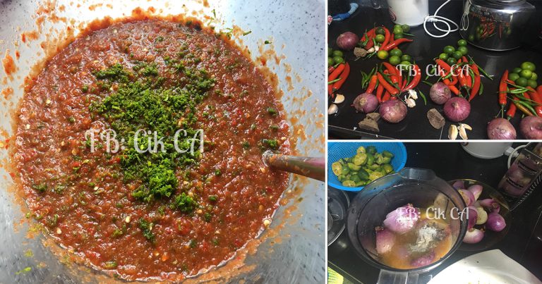 Ini Rupanya Rahsia Buat Sambal Belacan Yang Padu, Cukup Rasa & Tahan Lama