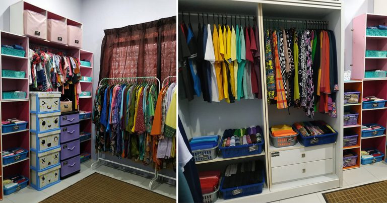 DIY Bilik Pakaian Khas Supaya Bilik Lain Tak Serabut. Guna Rak & Bakul, Tak Perlu Almari Mahal