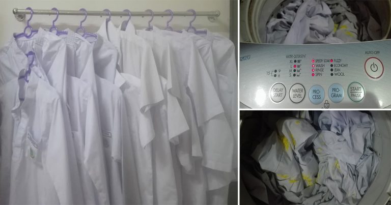 Tip Putihkan Kembali Baju Sekolah Yang Kuning & Kedam. Basuh Guna Sabun Ini!