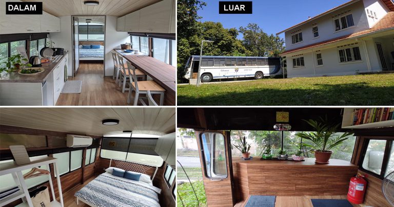 Transformasi Bas Lama Jadi Rumah, Siap Ada Bilik! Memang Rare