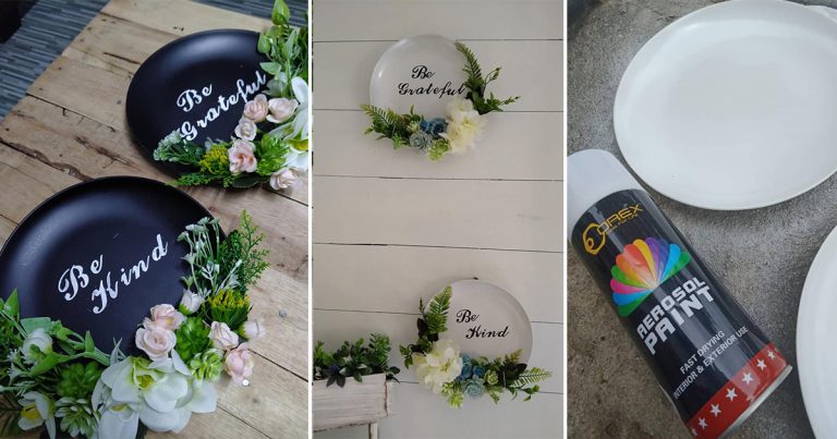 DIY Wall Deco Versi Under Bajet Dari Pinggan, Ringkas, Murah Tapi Cantik