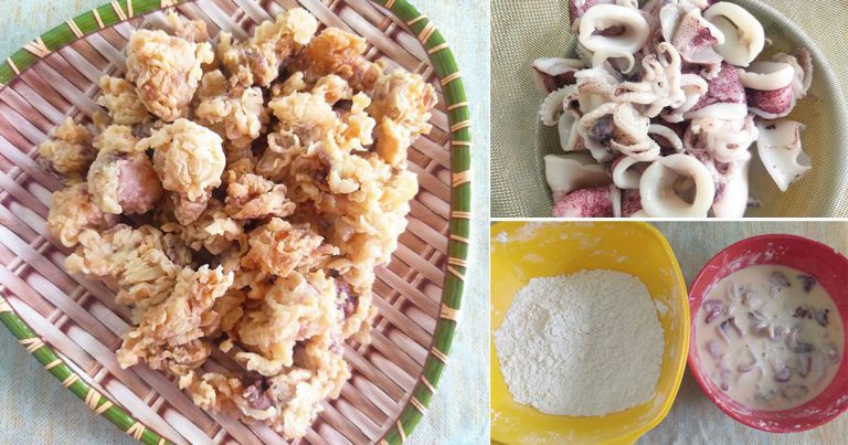 Tip Buat Sotong Celup Tepung Sedap Rangup, Tepung Tak Luruh Waktu Goreng