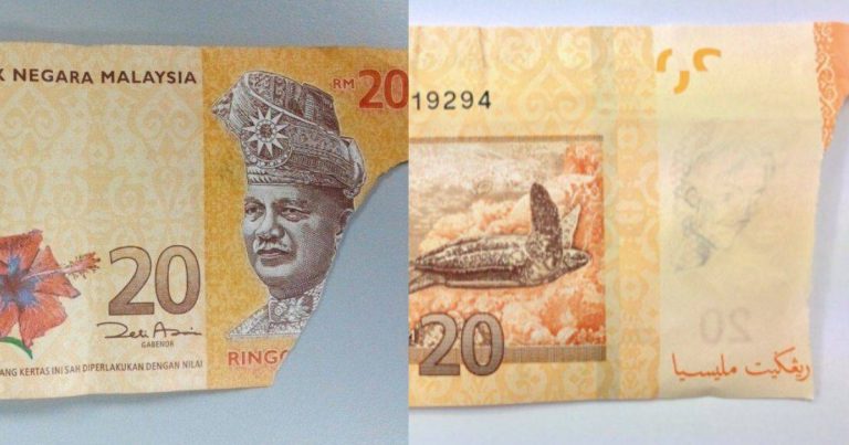 Jangan Buang Duit Kertas Koyak, Boleh Tukar Di Bank Negara. Boleh Dapat Nilai Penuh Atau Separuh