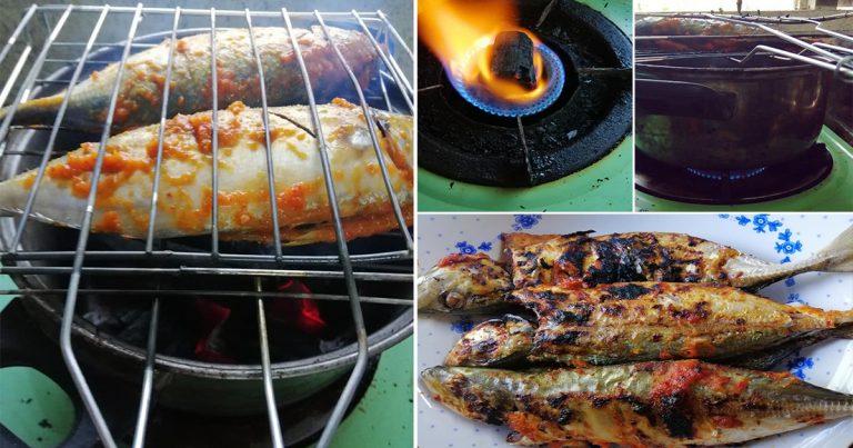 Cara Bakar Ikan Atas Dapur Gas Tapi Pakai Arang. Tipnya Cari Periuk Yang Tak Diguna!