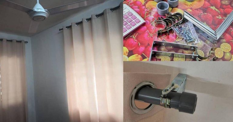 DIY Mudah Rod Langsir Eyelet Guna Batang PVC, Modal Cuma RM50 Cantikkan Satu Rumah