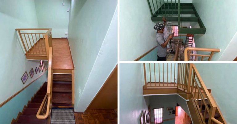 Ubah Suai Ruang Terbiar Atas Tangga Jadi Loteng, Boleh Buat Ruang Solat