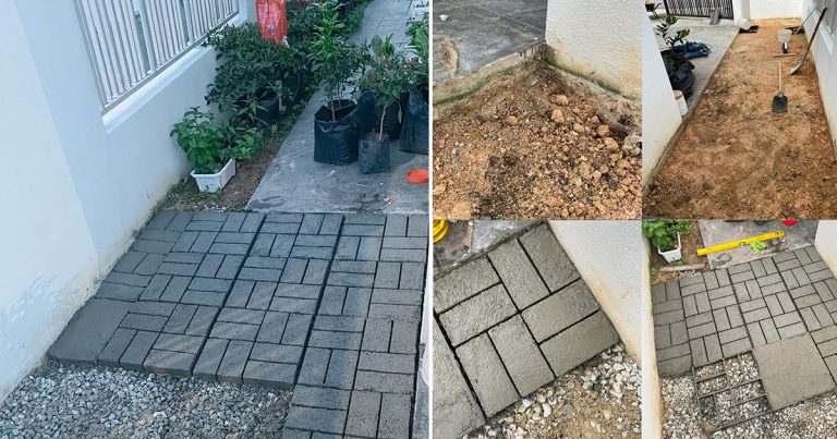 Daripada Biar Rumput Tumbuh, Buat Begini Untuk Ruang Kosong Luar Rumah. Kita DIY Saja!
