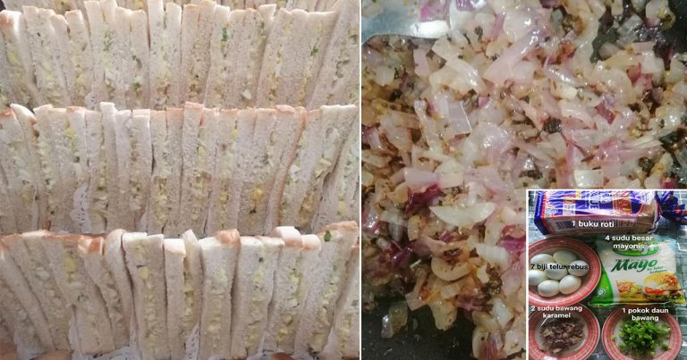 Rahsia Buat Sandwic Telur Yang Sedap, Letak Bawang Karamel! Sampai Customer Repeat Order Hari-Hari
