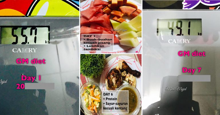 Cuma Kawal Makan 7 Hari Tapi Turun 6KG. Boleh Cuba Kaedah Diet GM, Sesuai Untuk Yang Nak Turun Berat Cepat