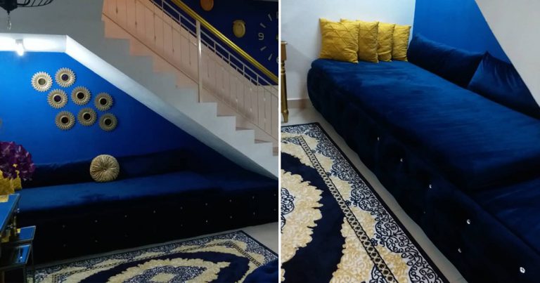 DIY Sofa Bed Untuk Ruang Santai Famili. Boleh Jadi Tempat Simpan Barang Juga!