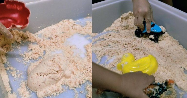 Buat Sendiri ‘Kinetic Sand’ Guna 2 Bahan Dapur, Selamat, & Jimat. Confirm Anak-Anak Suka!