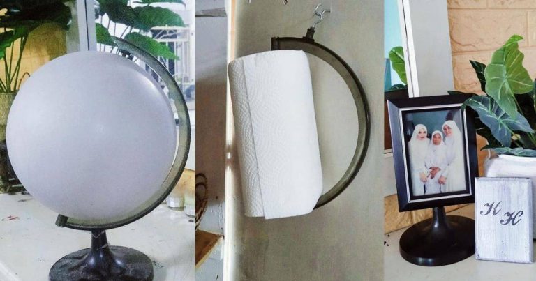 Jadi Lebih Kreatif, DIY Globe Lama Dapat 4 Barang Dekorasi Rumah. Jimat & Modal Pun Tak Banyak!