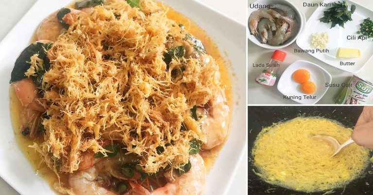 Cara Masak Butter Prawn Dengan Sarang Halus Macam Makan Di Restoren Seafood