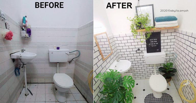 Makeover Bilik Air Cara Bajet Tapi Hasilnya Memang Cantik. Tak Perlu Renovate