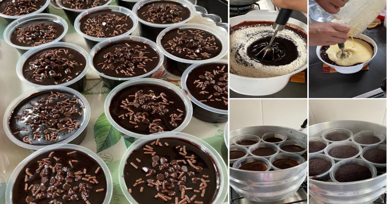 Tak Perlu Beli Dah, Buat Sendiri Kek Coklat Moist Kecil Comel Macam Ni. Bancuh Guna Blender Saja