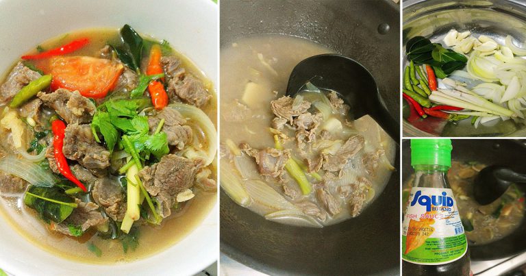 Cara Buat Sup Daging Original Thai. Nampak Jernih Tapi Sedapnya Terangkat
