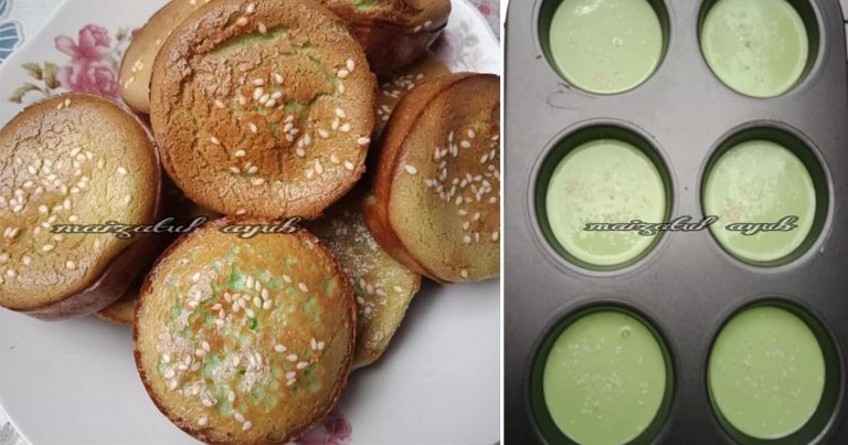 Buat Sendiri Kuih Bakar Pandan, Ikut Sukatan Cawan Gerenti Jadi!