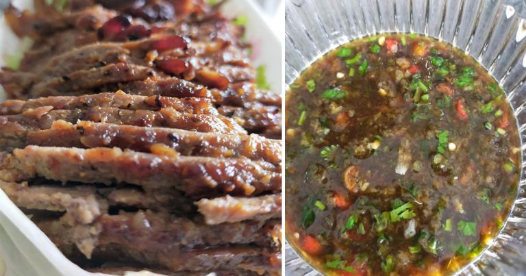 Buat Sendiri Daging Bakar Harimau Menangis, Lengkap Dengan Sos Cicah Pedas Mantap