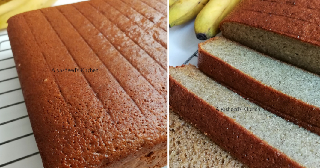 Buat Kek Pisang Guna Blender Saja. Hasilnya Tetap Gebu  Vanilla Kismis