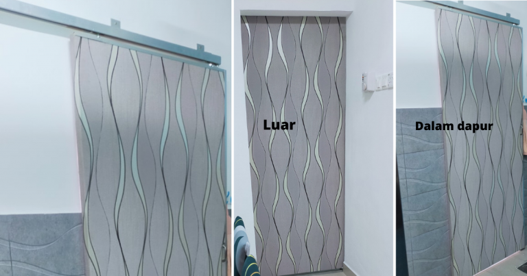 DIY Pintu Sliding Ringkas Untuk Pisahkan Dapur Dari Ruang Tamu. Beli Online & Pasang Sendiri