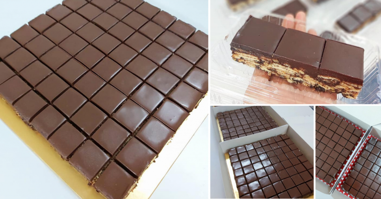 Tip Buat Kek Batik Topping Coklat Yang Cantik, Biskut Pun Lembut Macam Kek
