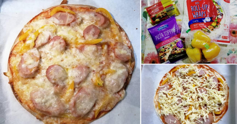 Cara Buat Pizza Ekspres, Cuma Perlu 4 Bahan. Hasilnya Dapat 5 Biji Pizza, Guna Wrap Saja!