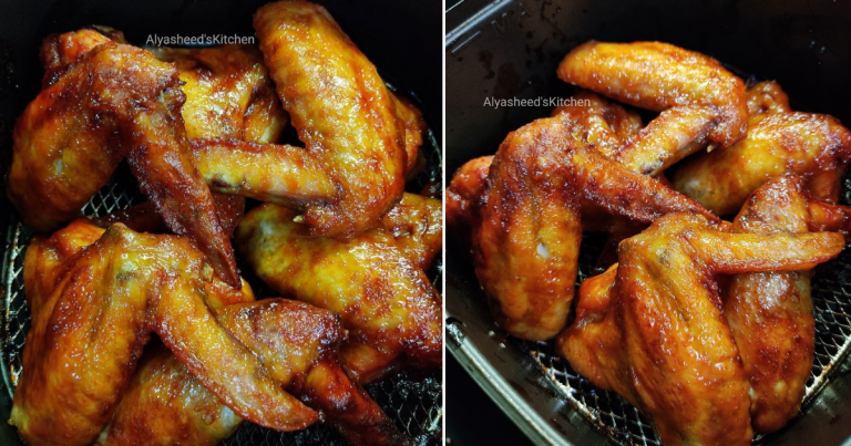 Buat Sendiri Kepak Ayam Madu, Bakar Guna Air Fryer Lagi Senang. Confirm Ratah Hingga Jilat Jari
