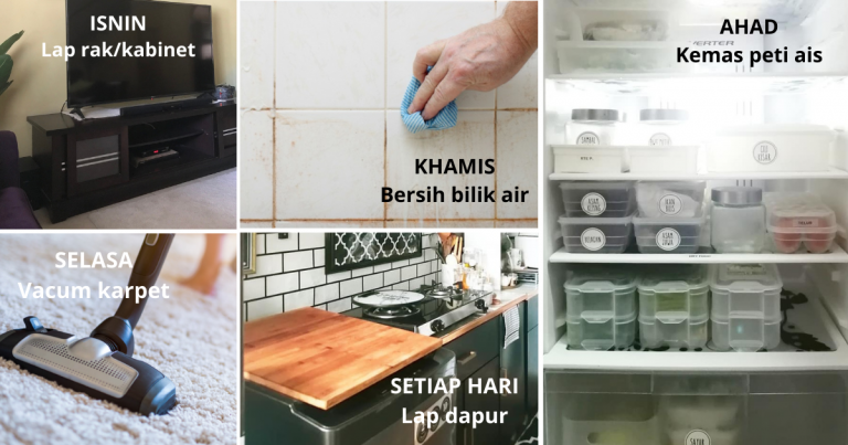 Ikut Jadual Ini Setiap Hari, Confirm Rumah Sentiasa Kemas & Bersih Tip Top!