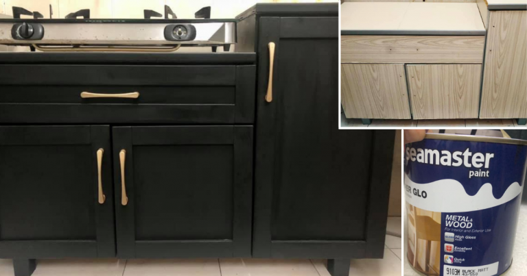 DIY Cantikkan Semula Almari Dapur Lama, Terus Nampak Mahal!