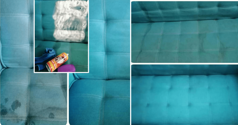 Cara Mudah & Murah Bersih Sofa Yang Kotor. Cuma Sembur & Lap Terus Bersih Macam Baru!