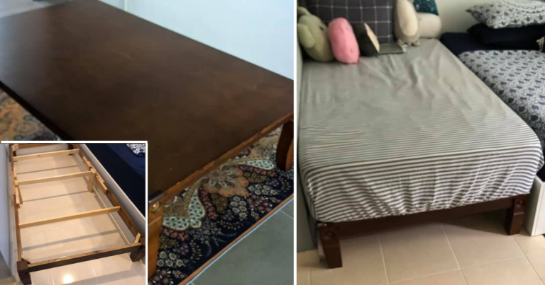 Ubah Suai Meja Terpakai Jadi Katil Anak, Boleh Tiru Idea Bapa Ini