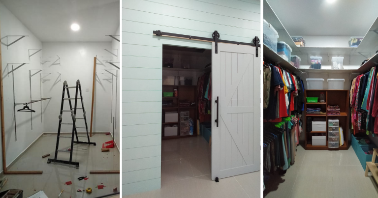 Tak Mampu Beli, Suami Ini Buat Sendiri Almari ‘Grand’ Untuk Isteri. Besar Sungguh!