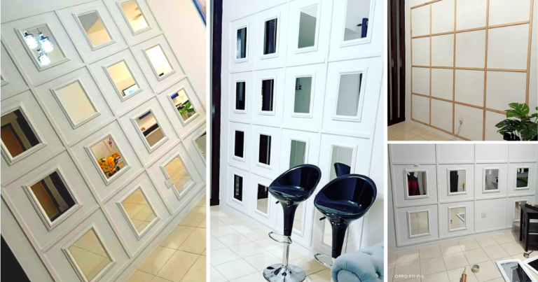 DIY ‘Grand Mirror’ Bajet Untuk Cantikkan Dinding Kosong. Modal RM150 Saja
