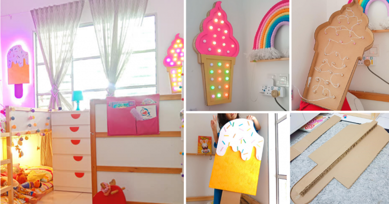 DIY Lampu Hiasan Untuk Cantikkan Bilik Anak. Guna Kotak Saja Pun Jadi!