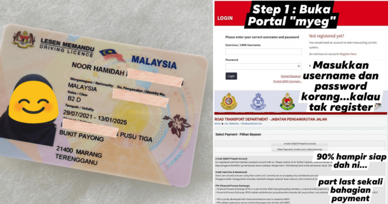 Cara ‘Renew’ Lesen Memandu Yang Dah Tamat Tempoh Secara Online. Lesen Pos Sampai Rumah!