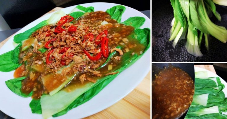 Buat Sendiri Pak Choy Masak Sos Tiram Ala The Chicken Rice Shop. Sedap Sampai Yang Tak Suka Sayur Pun Boleh Makan