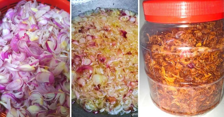 Buat Sendiri Bawang Goreng, Stail Mak. Tiada Bahan Tambahan Tapi Tetap Rangup